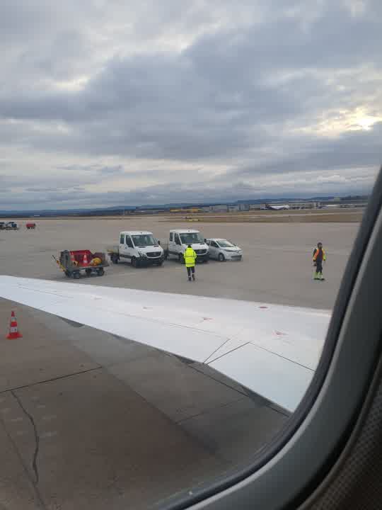 Blick aus dem Flieger, Richtung Filderstadt.